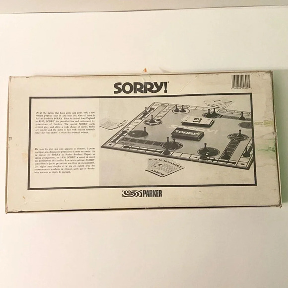 Vintage 1972 Sorry  Board Game Parker Brothers Complete - Picture 3 of 12